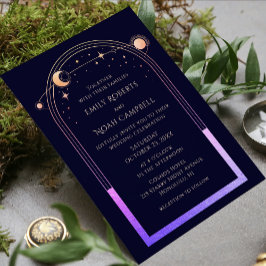 Convites Espaço Místico de Astronomia da Lua Sun-Star Sun-R