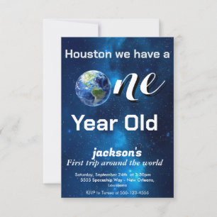 Convites Espaço primeira viagem ao redor do sol Astronauta 