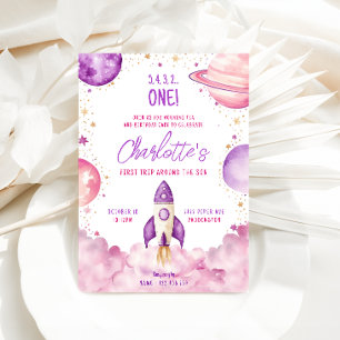 Convites Espaço Primeira Viagem Em Torno Da Festa de aniver