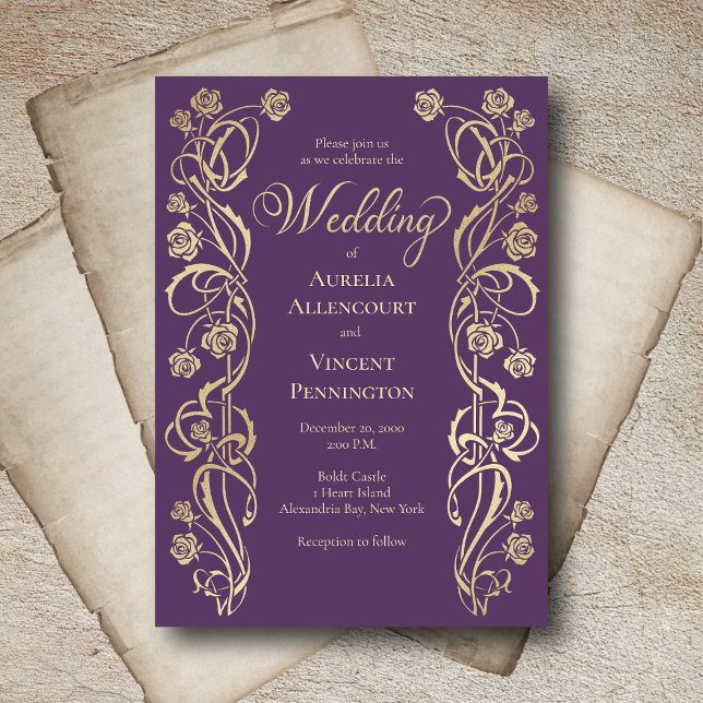 Convites Espada Real dos Rosas Medievais (Criador carregado)