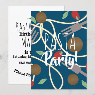 Convites Espaguete Massas Jantadas Italianas Utensílios Al