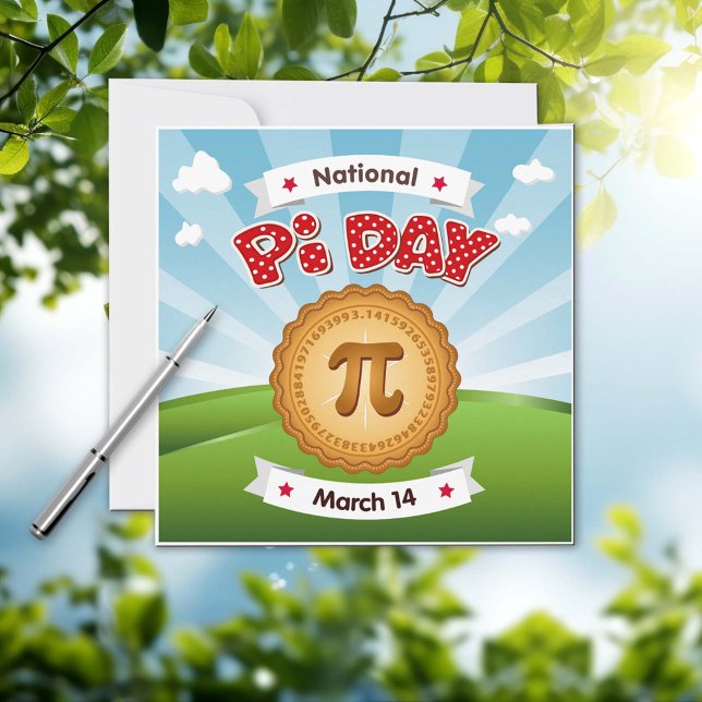 Convites Espalhar o Dia Pi do Word (Spread the Word Pi Day Invitation! Celebrate with your science and  technology friends.)