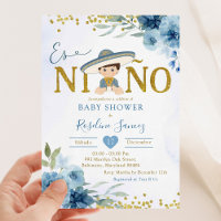 Espanhol Blue Charro Boy Es niñ Chá de fraldas
