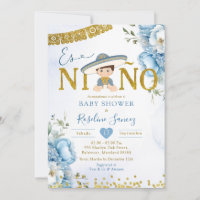 Espanhol Blue Charro Boy Es niñ Chá de fraldas