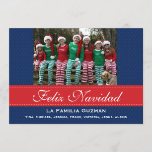 Convites Espanhol-Feliz Navidad / Natal Espanhol