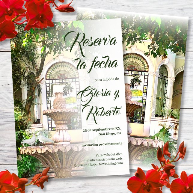 Convites Espanhol, Hacienda Casamento Mexicano Salvem A Dat (Criador carregado)