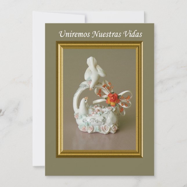 Convites espanol do boda do invitacion (Frente)