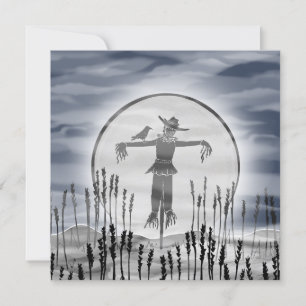 Convites Espantalho do Horror das Halloween Personalizado