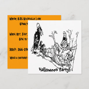 Convites Espantalho Marcado em Árvore