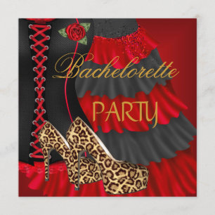 Convites Espartilho de festa de solteira sapatos pretos ver