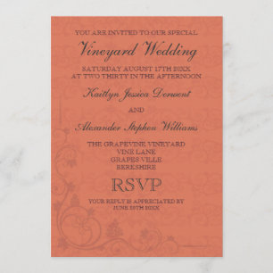 Convites especiais para Casamento de Vineyard