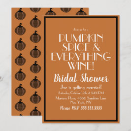 Convites Especiarias de abóbora e Chá de panela de vinho