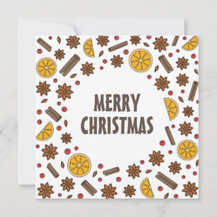 Convites Especiarias de Natal Merry comida sazonal