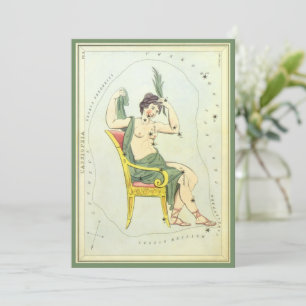 Convites Espelho de Urânia, Mapa Celeste de Astronomia Anti