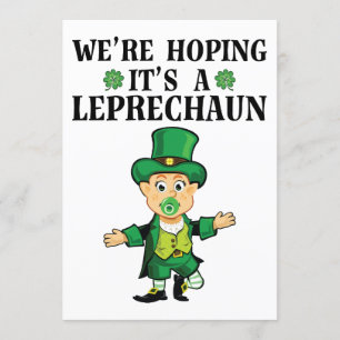 Convites Esperamos que seja um Dia de São Patrício Leprec