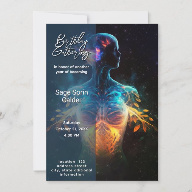 Convites Esperança Viva | Energia Espiritual (Frente)