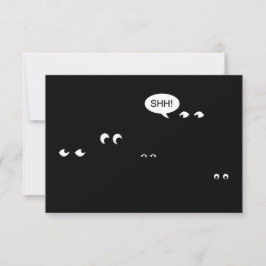 Convites esperando no escuro: festa surpresa!