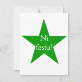 Convites Esperanto: Festu do Ni!