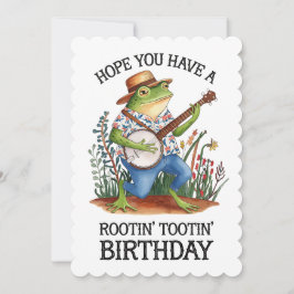 Convites Espero que você tenha um aniversário incrível sapo