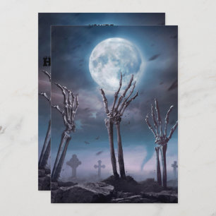 Convites Espetáculo Assustador Morto do Festa de Halloween