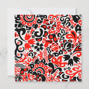 Convites Espetáculo floral de arte popular ucraniana