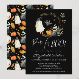 Convites Espião | Chás de Bebê de Halloween do Pequeno Fant