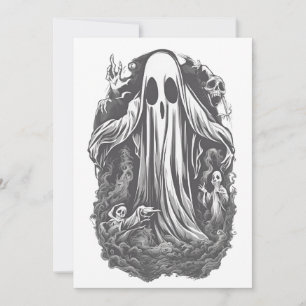 Convites Espírito do Dia das Bruxas 8, fantasma, assustador
