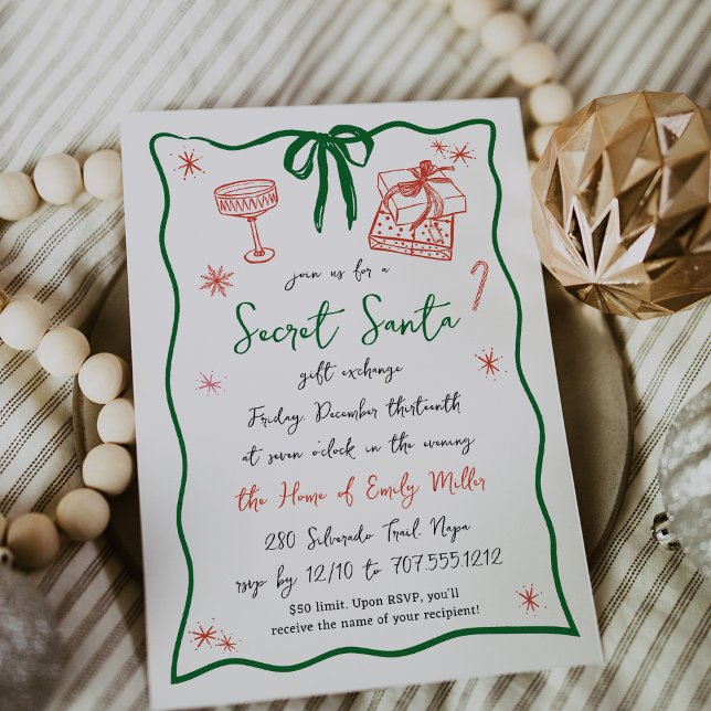 Convites Espíritos brilhantes | Festa de Natal de Papais no (Criador carregado)