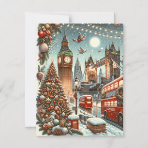 Convites Esplendor festivo de Londres - Carro de Natal vibr