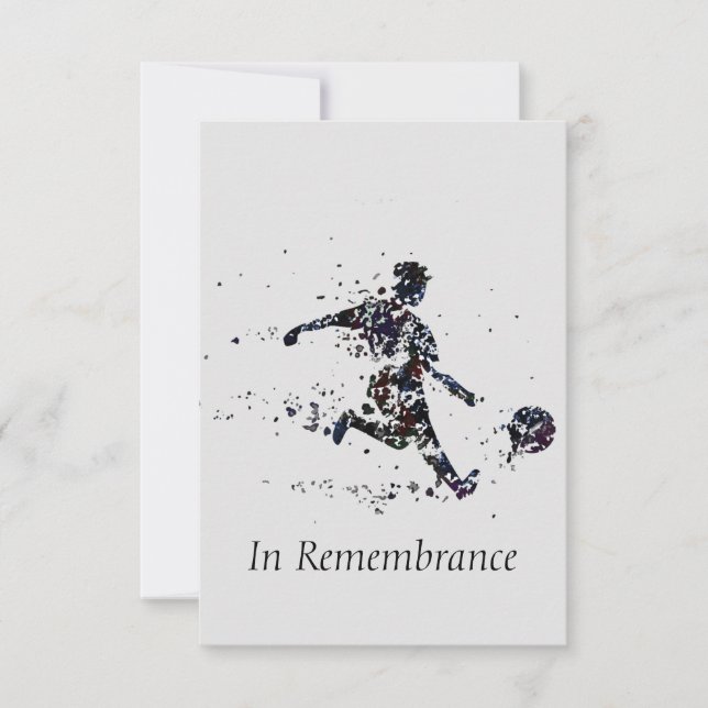 Convites Esporte de Futebol do Serviço Memorial Personaliza (Frente)