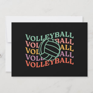 Convites Esporte Retro de Voleibol