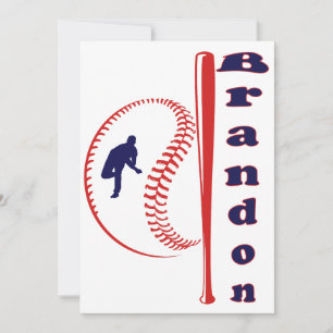 Convites Esportes All-Star com Tema de Beisebol