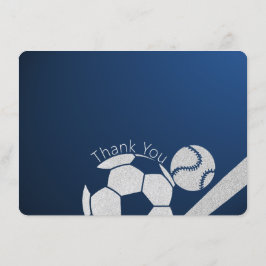 Convites Esportes Combo Flat Card Obrigado