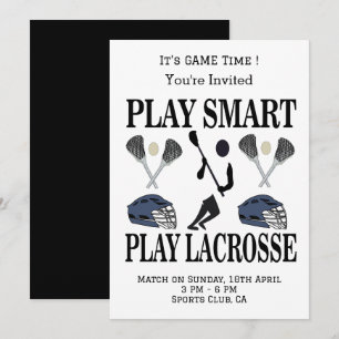 Convites Esportes de Equipe de Lacrosse