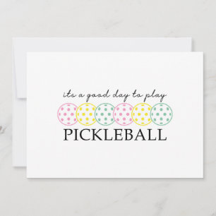 Convites Esportes De Jogador De Pickleball Mãe