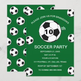 Convites Esportes ecológicos para jogadores da Festa de ani