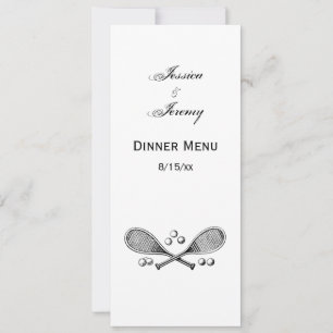 Convites Esportes Vintage Cruzando Tênis Racquet Tênis Ba