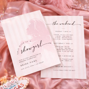 Convites Esposa É uma Despedida de Solteira de Showgirl