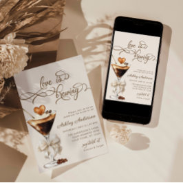 Convites Espresso Martini Amor Está Criando