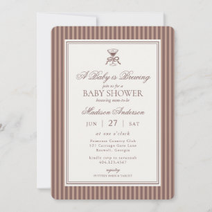 Convites Espresso Martini Baby Brewing Coffee Baby Shower