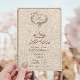 Convites Espresso Martini Bit Older aniversário de 30 anos