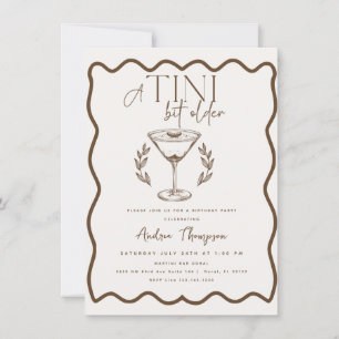 Convites Espresso Martini Cocktail Birthday