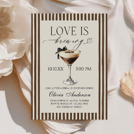 Convites Espresso Martini Love Is Brewing Bridal Shower