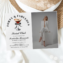 Convites Espresso Martini Tini Bit 40º Aniversário