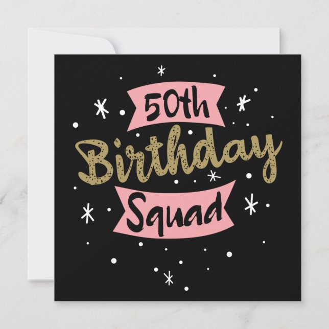 Convites Esquadrão de 50º Aniversário (Frente)