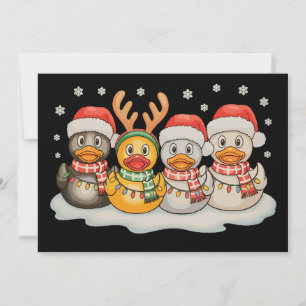 Convites Esquadrão de Pato de Borracha Papai Noel Rena de N