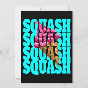 Convites Esquadrão dizendo que treinador de squash de sorve