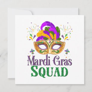 Convites Esquadrão do Mardi Gras