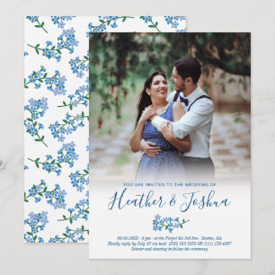 Convites Esqueça-me não - casamento da foto