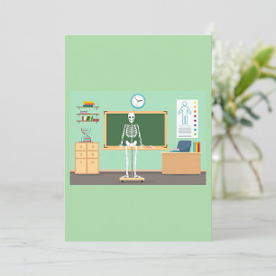 Convites Esqueleto da Aula de Ciência